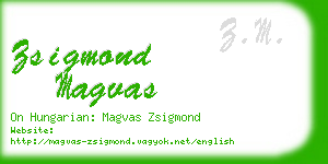 zsigmond magvas business card
